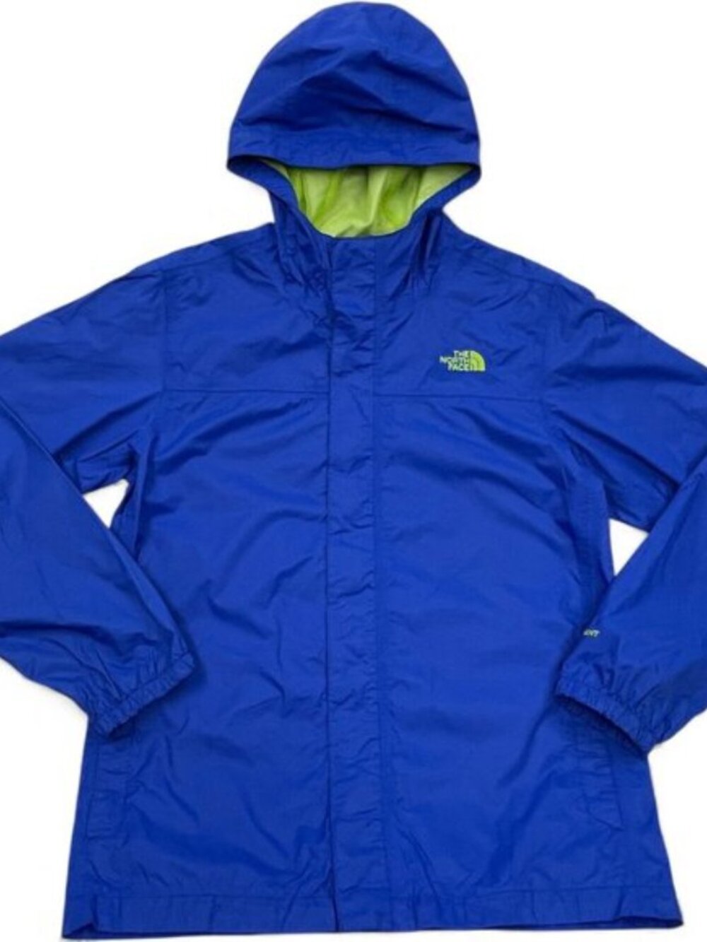 The North Face Blue HyVent Hooded Windbreaker Jacket Boys Youth XL 18-20